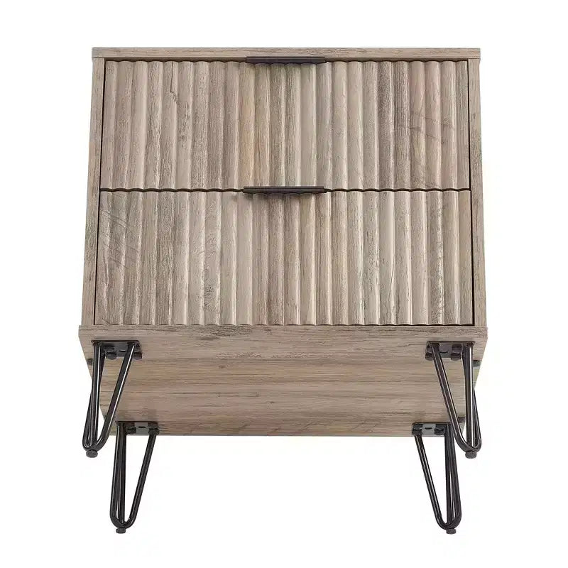 Manhattan Comfort Dumbo Ensemble de 3 meubles : commode à 5 tiroirs, commode à 10 tiroirs et table de chevet