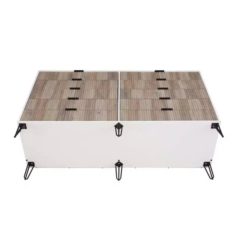 Manhattan Comfort Dumbo Ensemble de 3 meubles : commode à 5 tiroirs, commode à 10 tiroirs et table de chevet