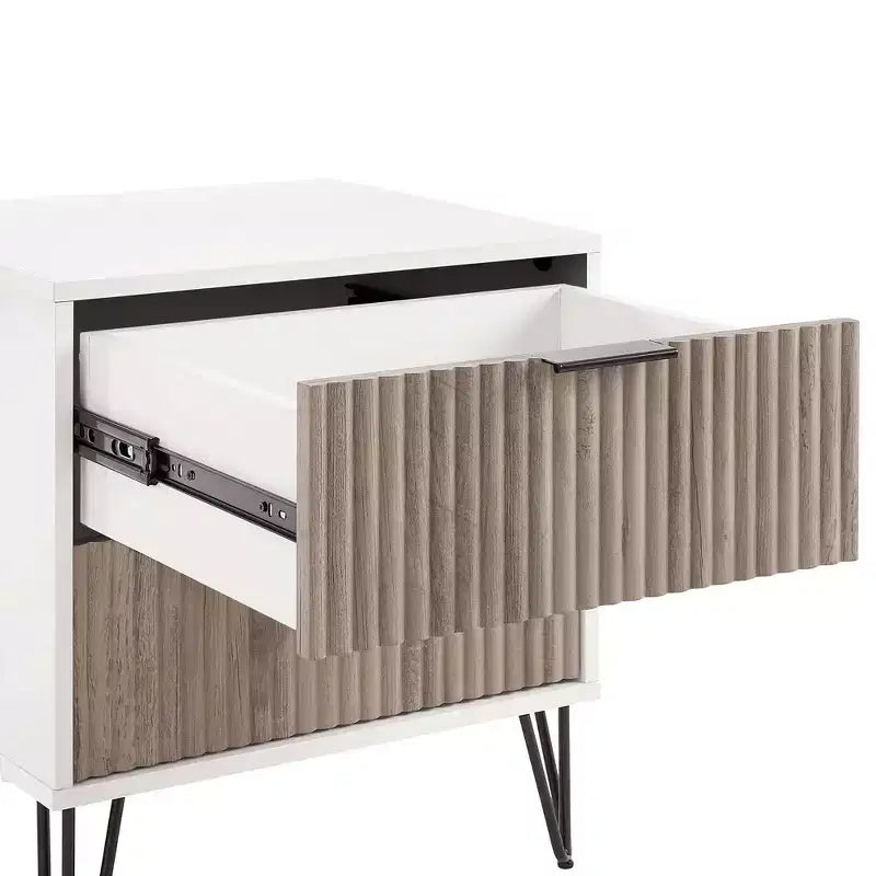 Manhattan Comfort Dumbo Ensemble de 3 meubles : commode à 5 tiroirs, commode à 10 tiroirs et table de chevet