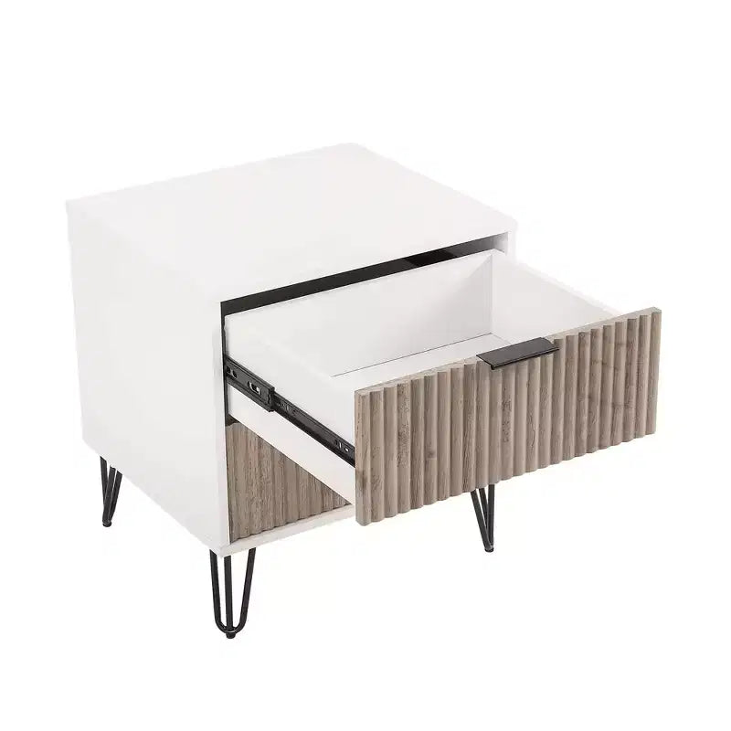 Manhattan Comfort Dumbo Ensemble de 3 meubles : commode à 5 tiroirs, commode à 10 tiroirs et table de chevet