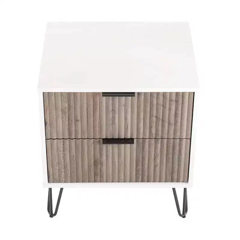 Manhattan Comfort Dumbo Ensemble de 3 meubles : commode à 5 tiroirs, commode à 10 tiroirs et table de chevet