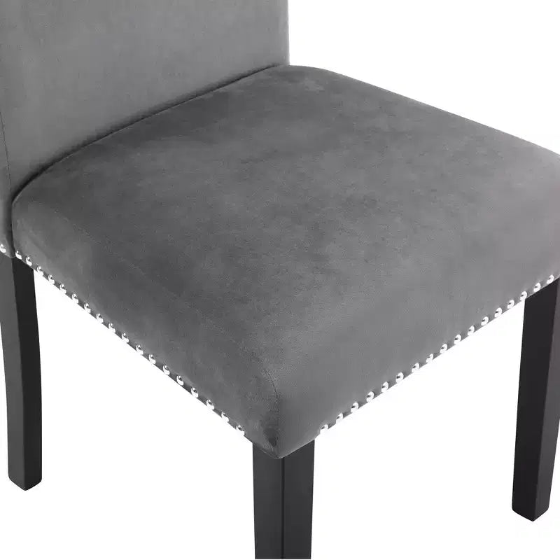 Ensemble de salle à manger 5 pièces Roundhill Furniture Enbridge, table à manger à piètement croisé avec 4 chaises élégantes
