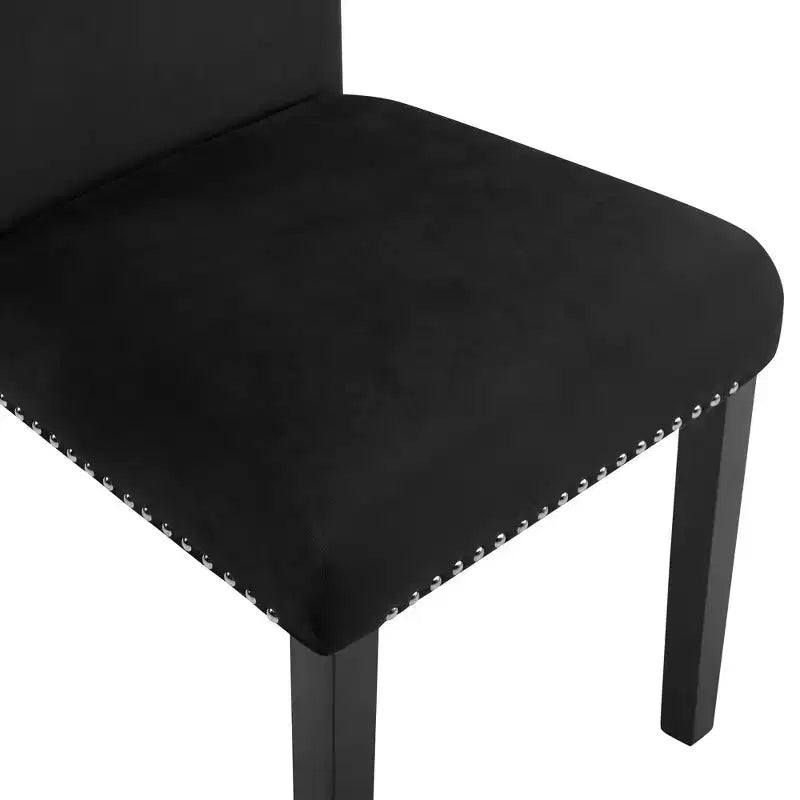 Ensemble de salle à manger 5 pièces Roundhill Furniture Enbridge, table à manger à piètement croisé avec 4 chaises élégantes