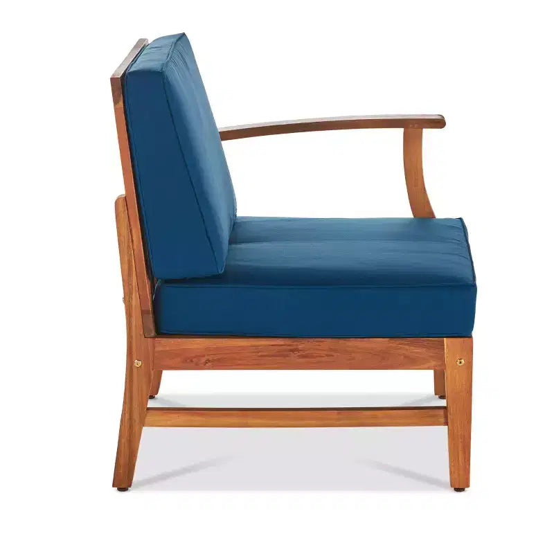 Canapé Perla 5 pièces en bois d'acacia avec table foyer rectangulaire - Christopher Knight Home