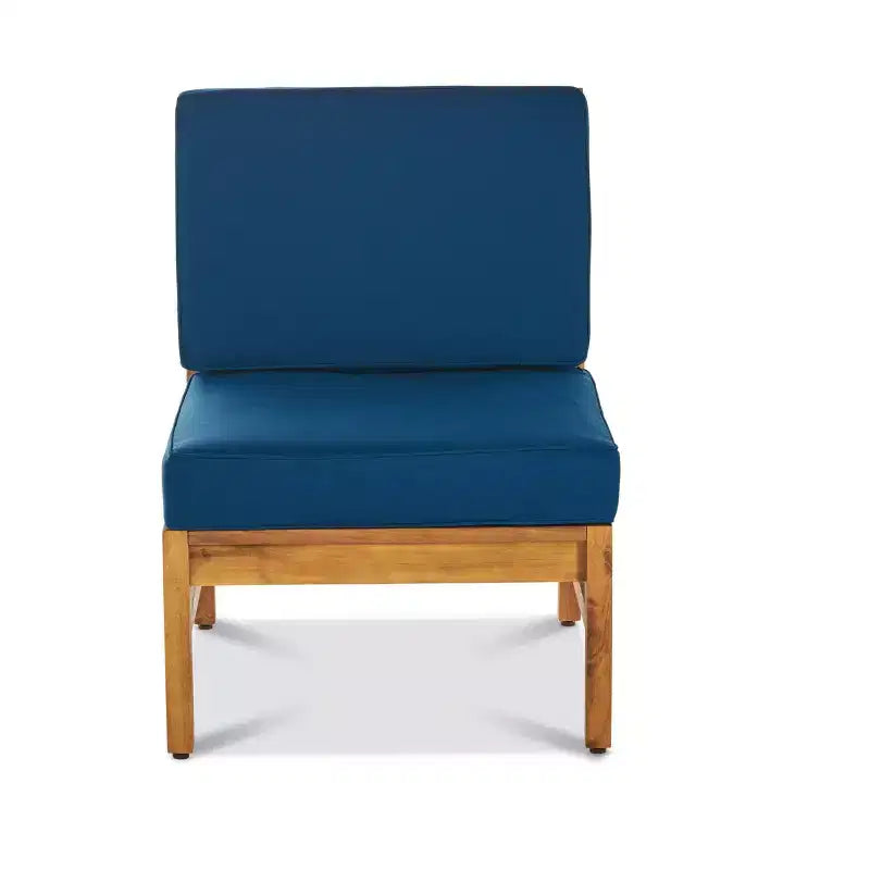 Canapé Perla 5 pièces en bois d'acacia avec table foyer rectangulaire - Christopher Knight Home