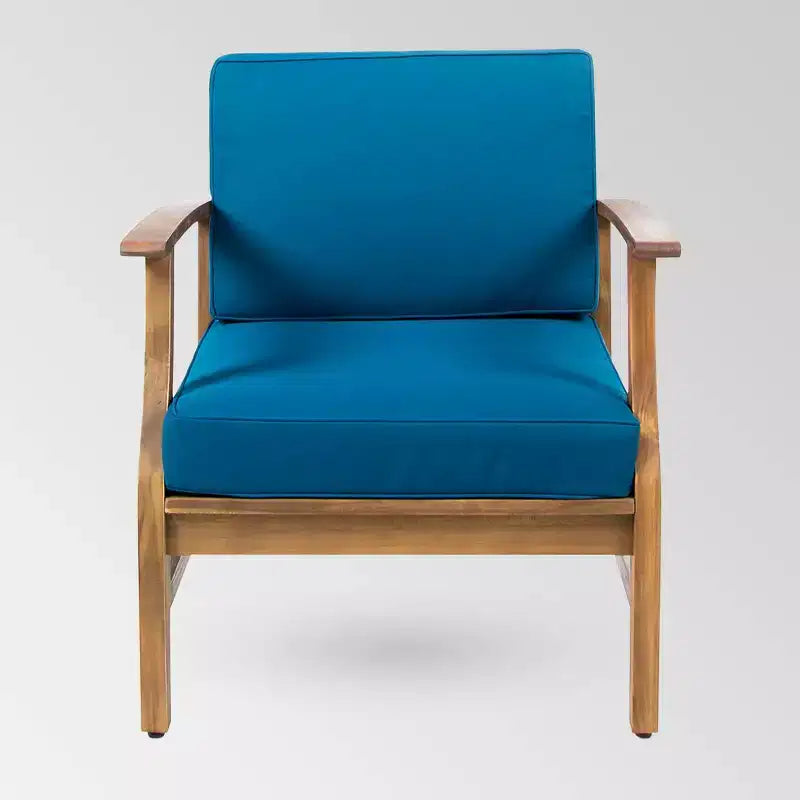 Marquez 5 chaises de club en bois d'acacia et foyer - Christopher Knight Home