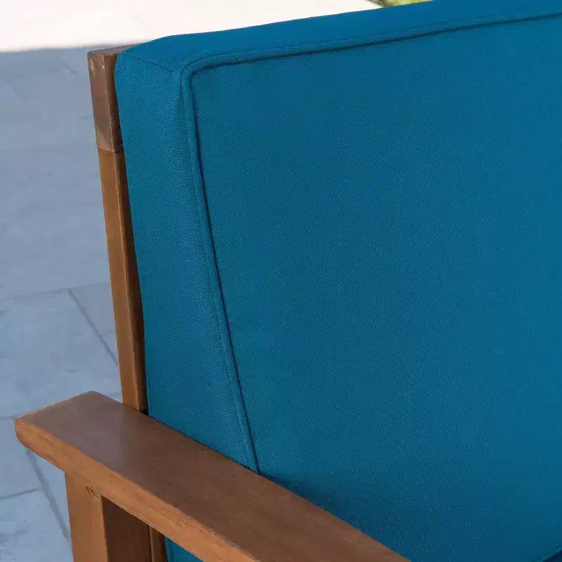 Marquez 5 chaises de club en bois d'acacia et foyer - Christopher Knight Home